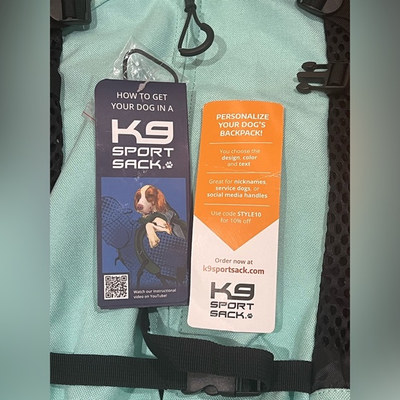 K9 Sport Sack Air 2 Original Backpack Dog Carrier Summer Mint Sz. L NWT - Picture 7 of 9